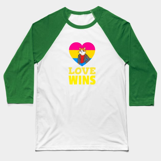 Love wins Baseball T-Shirt by Celebrate your pride